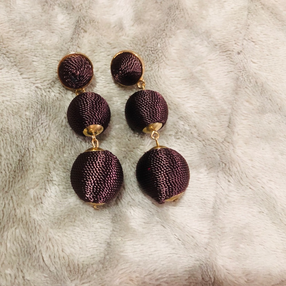 Brown and Gold Earrings